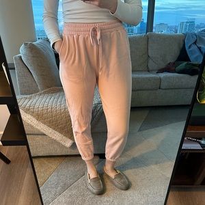 Light pink Fabletics women’s joggers size M